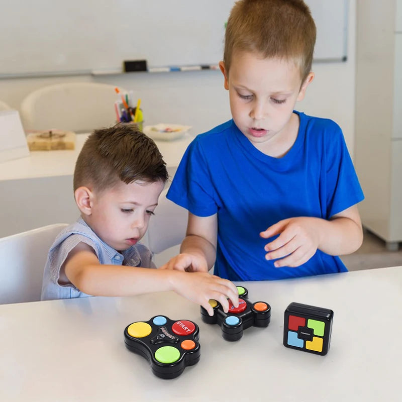 Educational Memory Game Machine with Lights and Sounds - Interactive Memory Training Toy for Children